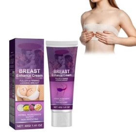 Tkekruh 40g Crème de Massage des Seins, Crème dAmélioration des Seins, Augmentation élasticité du buste, pour lÉlargissemen