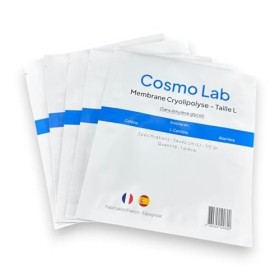 50 membranes cryolipolyse taille L - 34x42 cm - 110 grammes - enrichie en Cafeine, L-Carnitine, Aloe Vera