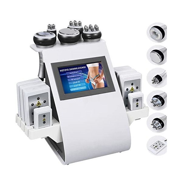 lipocavitation Radiofrequence, Amincissants et Raffermissants Professionnel 6 en 1 avec radiofréquence, appareil de réduction