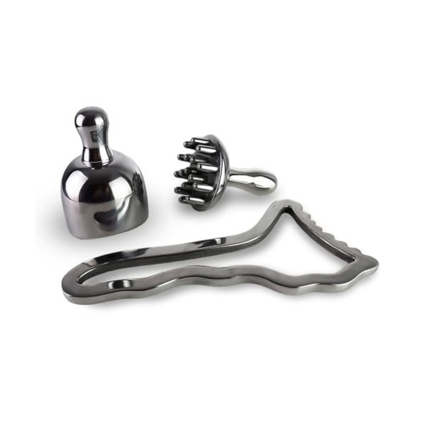 Kit de métalthérapie raffermissante professionnelle | kit de métallothérapie corporelle fabriqué en aluminium de haute qualit