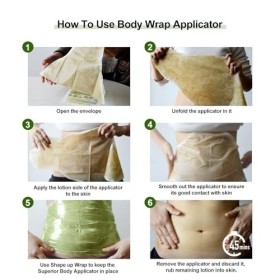 Neutriherbs Body Applicator with Wrap, Effective Nature Formula to Shape, Tone, Firm Body, Works for Belly, Stomach,Legs,Arms