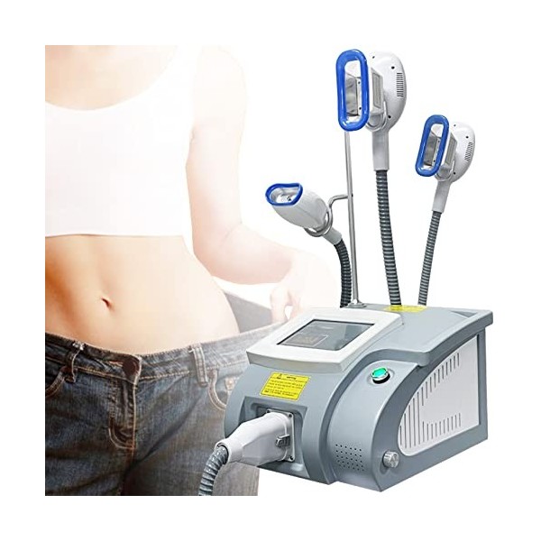 XNYXLPP Machine de cryolipolyse, brûleur de Graisse du Ventre avec 3 poignées pour Un Usage Domestique, élimination de la Cel