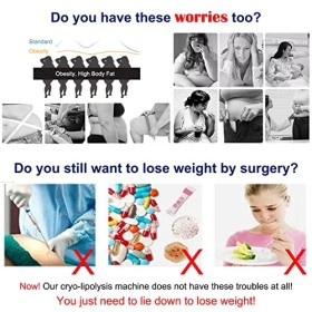 XNYXLPP Machine de cryolipolyse, brûleur de Graisse du Ventre avec 3 poignées pour Un Usage Domestique, élimination de la Cel