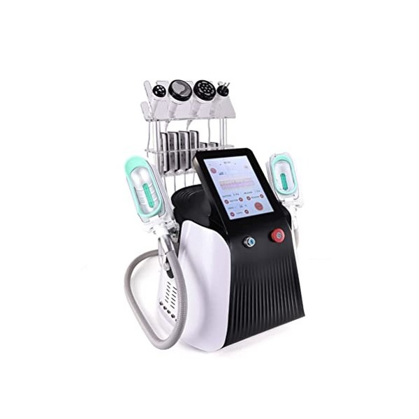 YXFAZPP Machine de cryolipolyse à 360° Amincissante avec Double poignée de Menton, équipement de beauté 8 en 1 pour façonner 