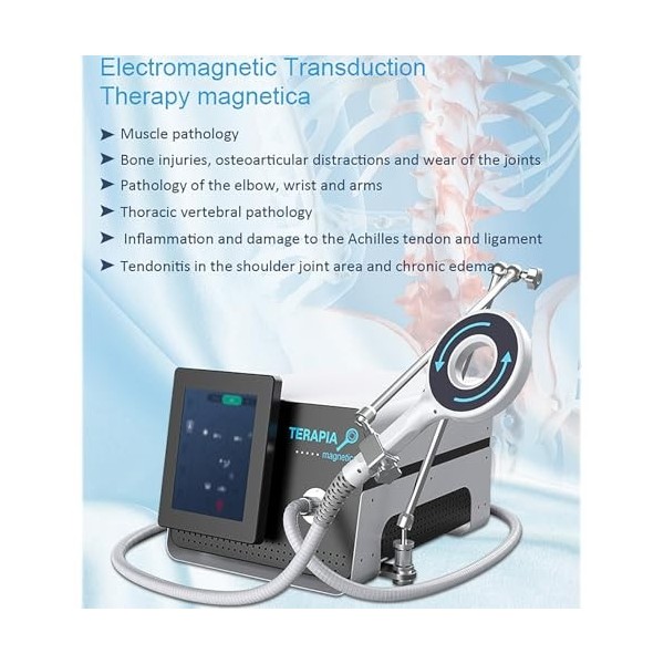 Machine Soins Du Corps,machine Thérapie Magnétique Avec Bras Support Rotatif 360°,2modes Fonctionnement Et Effet Champ Magnét