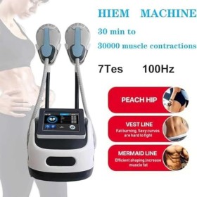 GYHCB Machine de Renforcement Musculaire, Machine Amincissante EMS Body Sculpt avec 2 Poignées, Machinede Modelage Corporel M