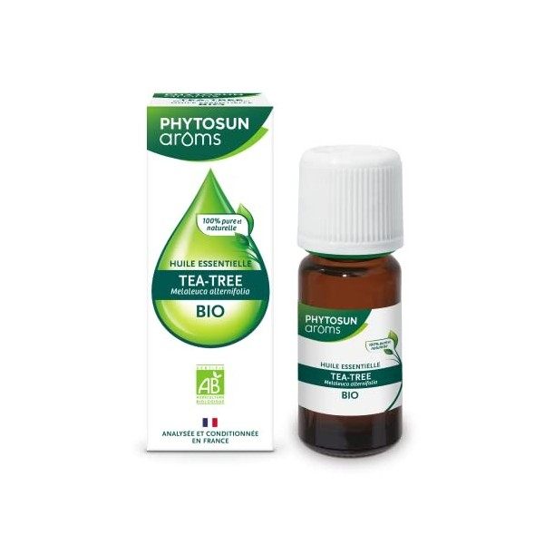 Phytosun Arôms - Huile Essentielle de Tea Tree Bio - 100% pure et naturelle - 10ml