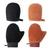 SGERUFZ 4 Pièces Gant Autobronzant, Double Face Visage et Corps, Corps, Tanning, Appliquateur pour Crème Solarium, Mousse Aut