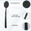 Applicateur de lotion à long manche pour le dos – Appliquer uniformément les crèmes autobronzantes et le dos – Noir-v