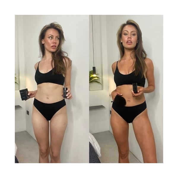 Bâton de bronzage instantané Skinstant Rose & Caramel, Was Off Tan, résistant à leau, aux éclaboussures, à la transpiration,