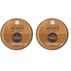 Parasol Pot Graisse à Traire au Monoï de Tahiti, Crème, Hypoallergénique Lot de 2 