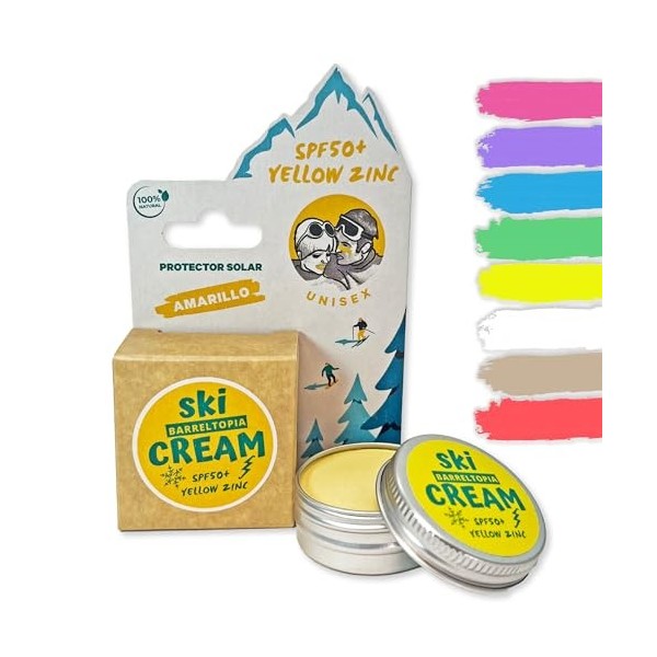 Barreltopia Crème Solaire Visage Ski SPF 50+ - Protection Totale Enfant et Adultes - Stick Solaire Skincare Sunscreen Ski - C