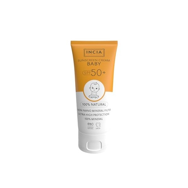 INCIA Natural Baby Sun Cream - Haute protection SPF50 UVA UVB 50ml