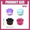 Bekecidi Lot De 4 Applicateurs De Crème Solaire, Brosse De Protection Solaire En Forme De Patte De Chat, Applicateur De Crème