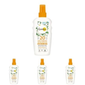 LOVEA - Spray Hydratant FPS 20 - Moyenne Protection Solaire Visage & Corps - Monoï De Tahiti - Protection UVA/UVB - Résistant