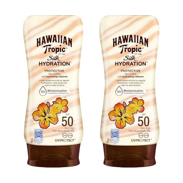 HT LOCION SILK SPF50 180ML Lot de 2 