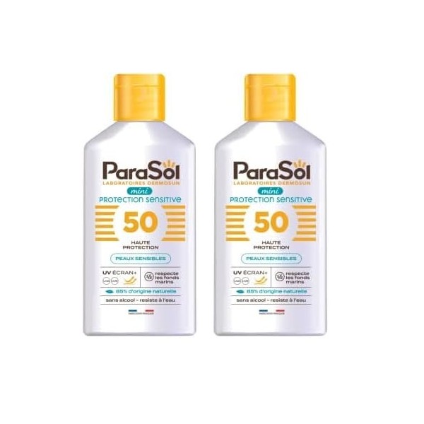 ParaSol Lait Protecteur 50 FPS Mini, blanc, 100 ml Lot de 2 