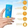 Stick Solaire Invisible Spf 50 +, Stick Solaire Solide, Crème Solaire Hydratante À Large Spectre 13G, Stick Solaire Imperméab