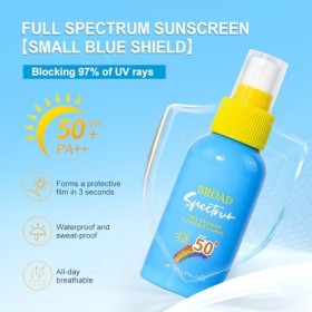 Crème Solaire, Solaire Bio SPF 50+, Crème Solaire Visage et Corps, Protection Solaire à la Formule Légère et Non Grasse, Prot