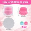 2pcs Applicateur de Crème Solaire pour Enfants, avec Étui de Protection Portable Applicateur de Crème Solaire Poils Doux Bros