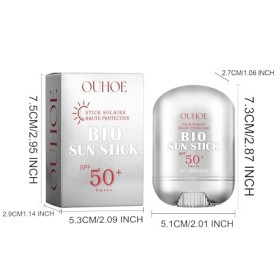 Transmore Crème Solaire Sun Stick Visage SPF50+ PA+++, Stick Solaire Visage, Stick Solaire Résistant à lEau, pour Enfants et