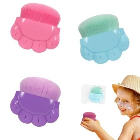 Ruzister Sunblock Buddy Brush Lot de 3 applicateurs de protection solaire pour enfants avec étui de protection pour une appli
