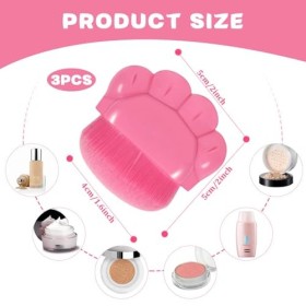 Ruzister Sunblock Buddy Brush Lot de 3 applicateurs de protection solaire pour enfants avec étui de protection pour une appli