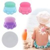 3pcs Applicateur de Crème Solaire pour Enfants, avec Étui de Protection Portable Applicateur de Crème Solaire Poils Doux Bros