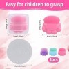 3pcs Applicateur de Crème Solaire pour Enfants, avec Étui de Protection Portable Applicateur de Crème Solaire Poils Doux Bros