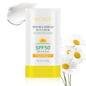 Barre Solaire Spf 50 +, Barre Solaire Solide, 20G Double Shield Sun Bar | Crème Solaire Hydratante, Longue Durée De Vie Imper