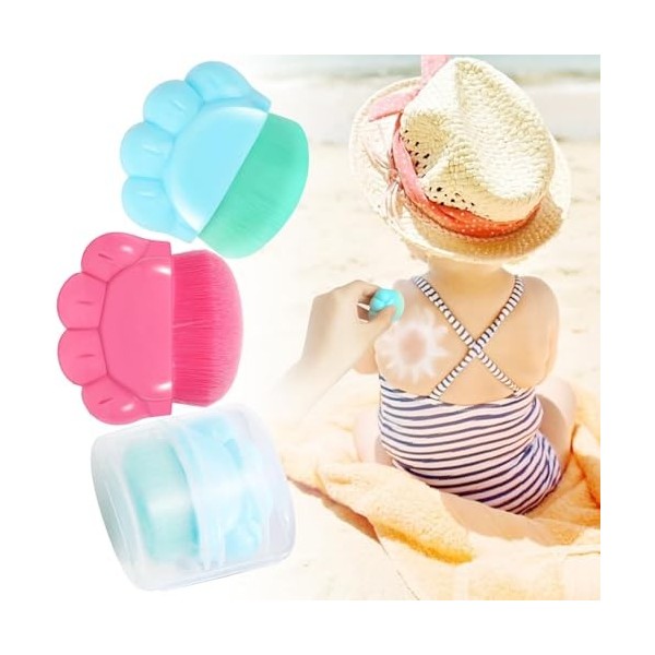 NATOSU Lot de 2 applicateurs de protection solaire Sunblock Buddy avec étui de protection, applicateur de lotion solaire, lot