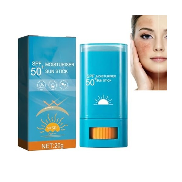 Bâton de Protection Solaire,Résistant à leau Bâton de Protection Solaire,Stick Protecteur Solaire,Creme Solaire Stick,Bâton