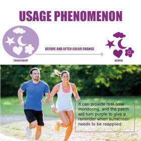 Patchs de Détection UV,Patch de Protection Solaire,Patch de Détection de Protection Solaire,Autocollant de Détection du Solei