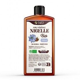 Huile de NIGELLE Bio 150 ml - Planète au Naturel - Pure, Naturelle et Pressée à froid - Alimentaire - Cheveux, Corps, Ongles