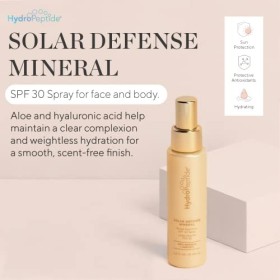 Hydropeptide Solar Defense Mineral Spray SPF 30 for Women 3.4 oz Sunscreen