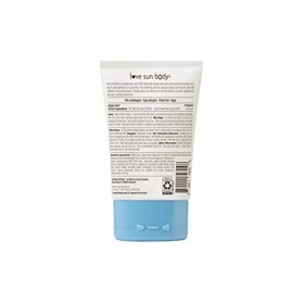 Love Sun Body, 100% dorigine naturelle, Crème solaire minérale Sheer Perfection FPS 50 pour le corps, sans parfum, crème sol