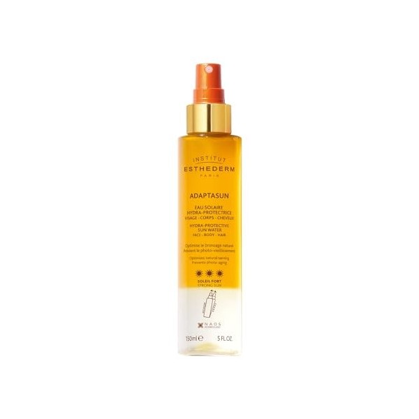 Institut Esthederm - Adaptasun Eau Solaire Hydra-Protectrice - Prolongation du Bronzage Naturel - Préserve la Jeunesse de la 