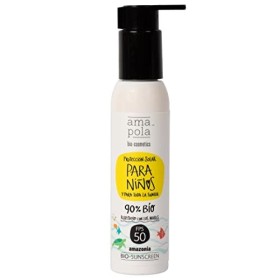 Amapola Biocosmetics - Slow-Cosmetique Crème Solaire Bébé SPF 50+ - Protection Solaire Minérale Bio pour Enfants et Bébés