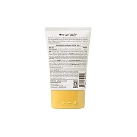 Love Sun Body, 100% dorigine naturelle, Crème solaire minérale Sheer Perfection FPS 50 pour le corps, parfum Tiare & Vanille