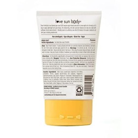 Love Sun Body, 100% dorigine naturelle, Crème solaire minérale Sheer Perfection FPS 30 pour le corps, large spectre, parfum 