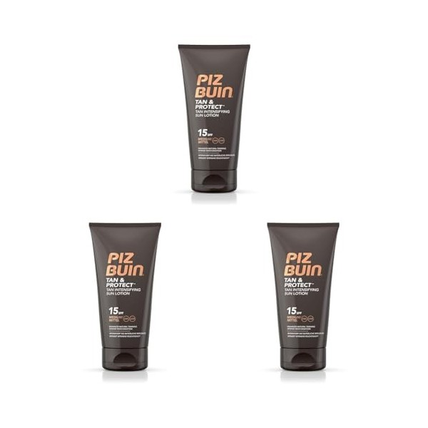 Piz Buin F15 Tan&Prot Loc 150M Lot de 3 