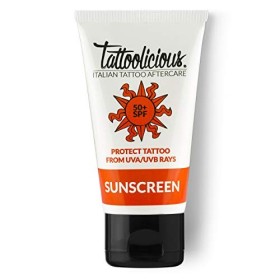 Tattoolicious DOUBLE SUNSCREEN - 2x Sunscreen 50+ SPF, La Protection solaire pour tatouage, avec une formule anti-âge et des 