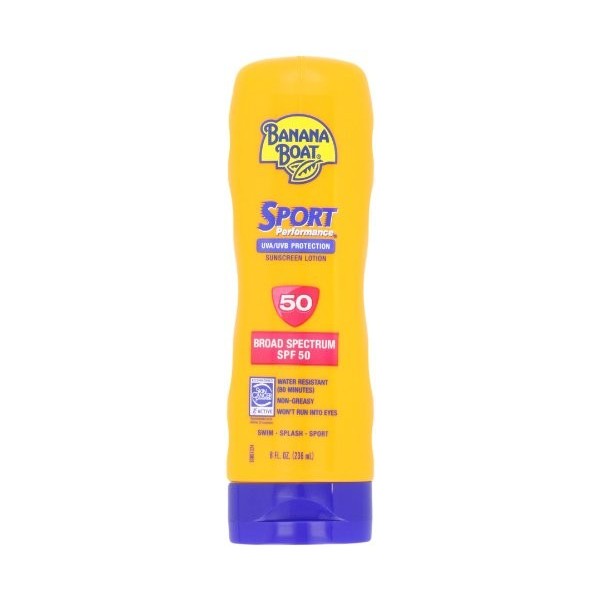 Banana Boat Sport Performance Sunblock Lotion SPF 100, 4-Ounce Bottles Pack of 2 by Banana Boat