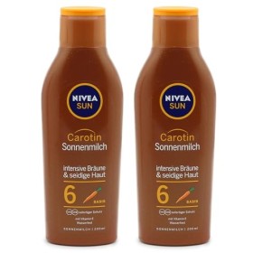 Nivea Sun Carotene SPF 6 Sun Milk, 2 paquets 2 x 200 ml 