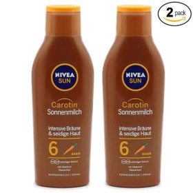 Nivea Sun Carotene SPF 6 Sun Milk, 2 paquets 2 x 200 ml 