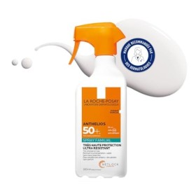 La Roche-Posay, Anthelios, Spray Solaire Corps Familial Ultra-Résistant, SPF50+, Hydrate & Protège, Avec Parfum, Convient aux
