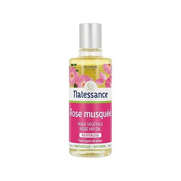 Natessance - Huile De Rose Musquée - Anti-âge - Flacon de 100 ml