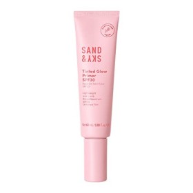 Ecran solaire Sand & Sky Tinted Glow Primer SPF 30, fabriqué en Australie, avec protection solaire à large spectre et teinte 