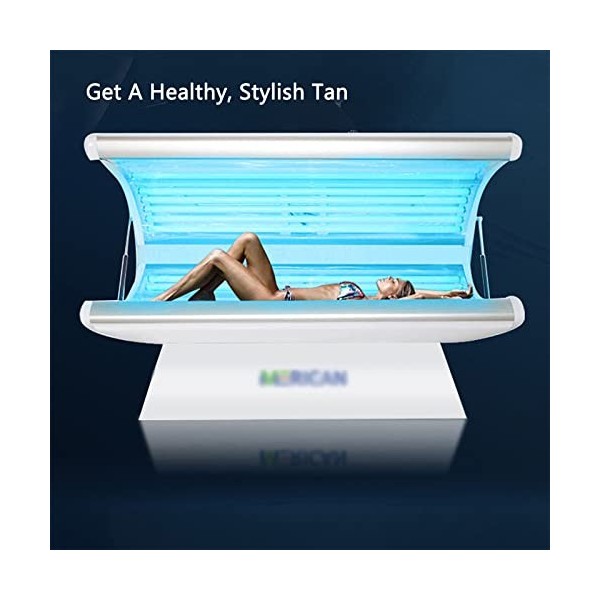 RISELY Lampe Solaire Bronzante, Machine De Beauté Autobronzante avec Commande par Bouton, Autobronzant Haute Efficacité De, O