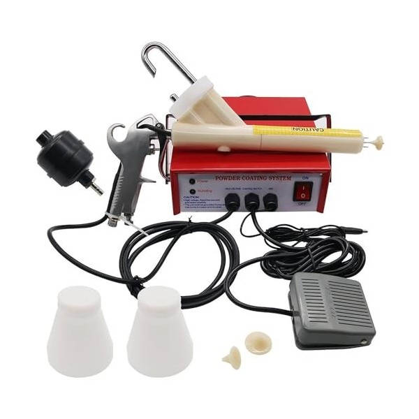 Petite Machine De Pulvérisation Électrostatique, Pistolet De Revêtement en Poudre Portable À 2 Vitesses 10-15Psi, Équipement 